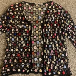 Mesh Crochet Cardigan 