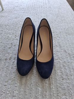 Nine West Heels Velvet size 7.5