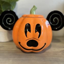 Mickey Pumpkin Cookie Jar 