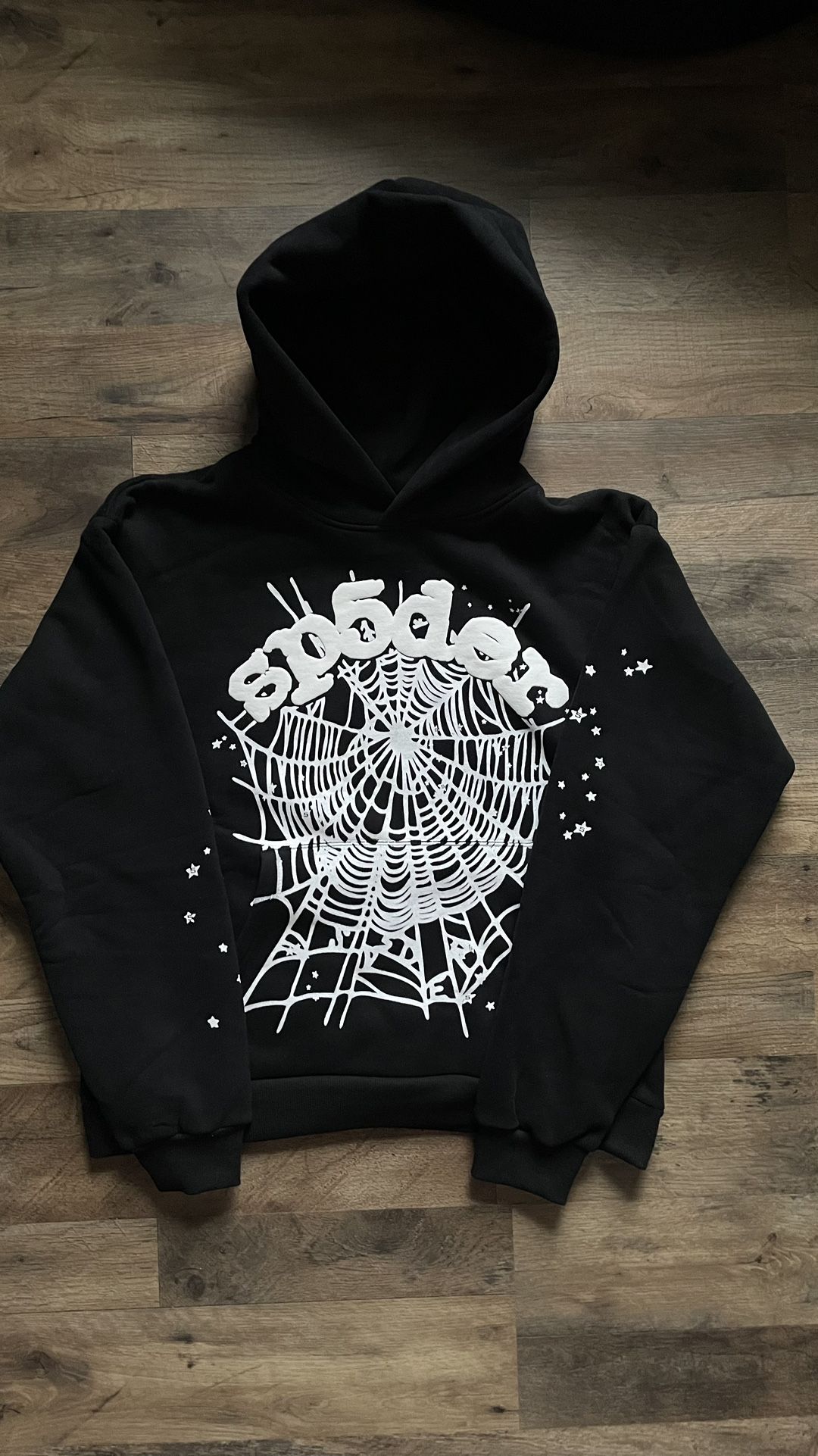 Sp5der hoodie | Black and White | Mens Medium