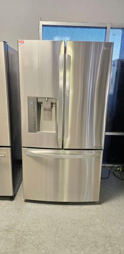 LG French Door Fridge – Stainless, Ice/Water, 26 cu ft