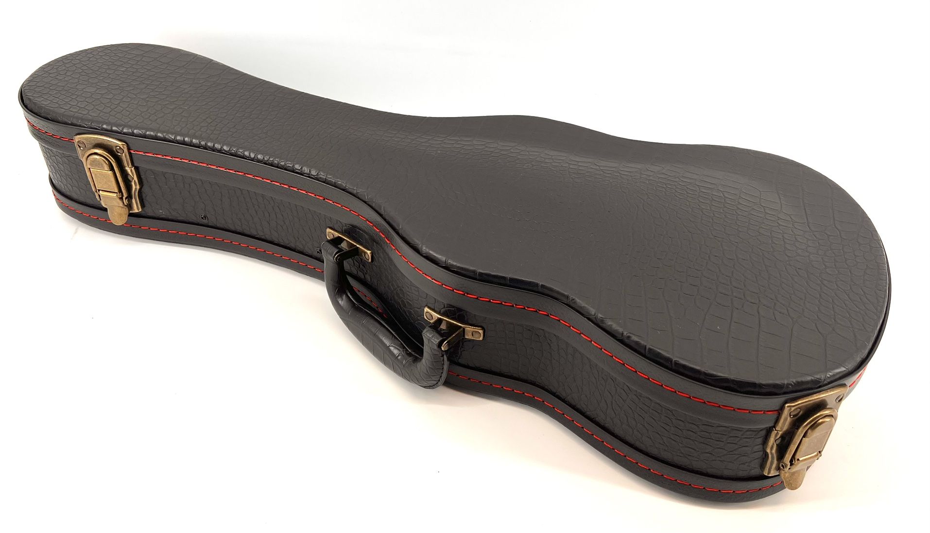 Ukulele Hard Case, Soprano Ukulele Case, 21 Inch Crocodile Pattern Leather