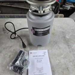 New Glacier Bay TurboGrind 1/2 hp. Continuous Feed Garbage Disposal with Power Cord