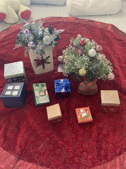 Christmas decorations big mini tree and more send offer