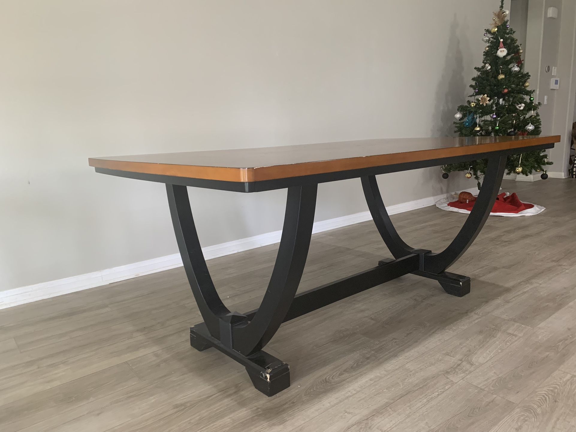 6 Chair Wooden Dining Table 