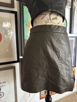 Faux Leather Mini Skirt