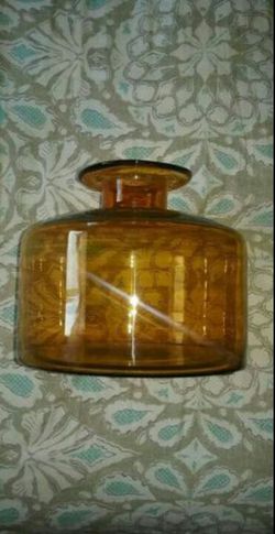 Amber colored Glass VASE