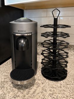 Nespresso VertuoPlus Coffee Machine + Capsule Holder