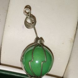 Green Ball Gem Pendent