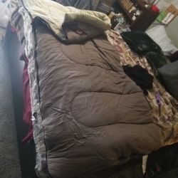Coleman Sleeping Bag 39by 79. Blow Up Twin Mattress Coleman. And 2 Blow Up Pumps One For Car Lighter And One Battery Operated 