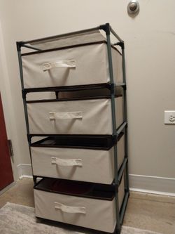 4-Drawer Fabric Storage Organizer – Great Condition