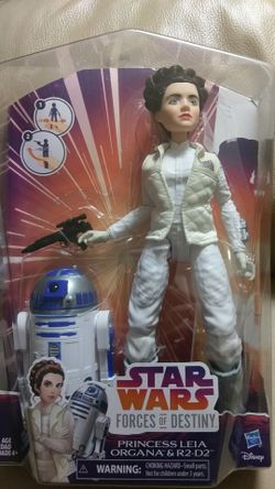Star Wars forces of Destiny Princess Leia and R2 D2