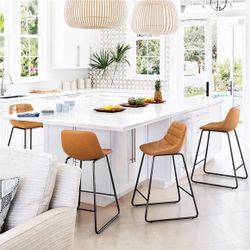 Set of 4 Modern Barstools