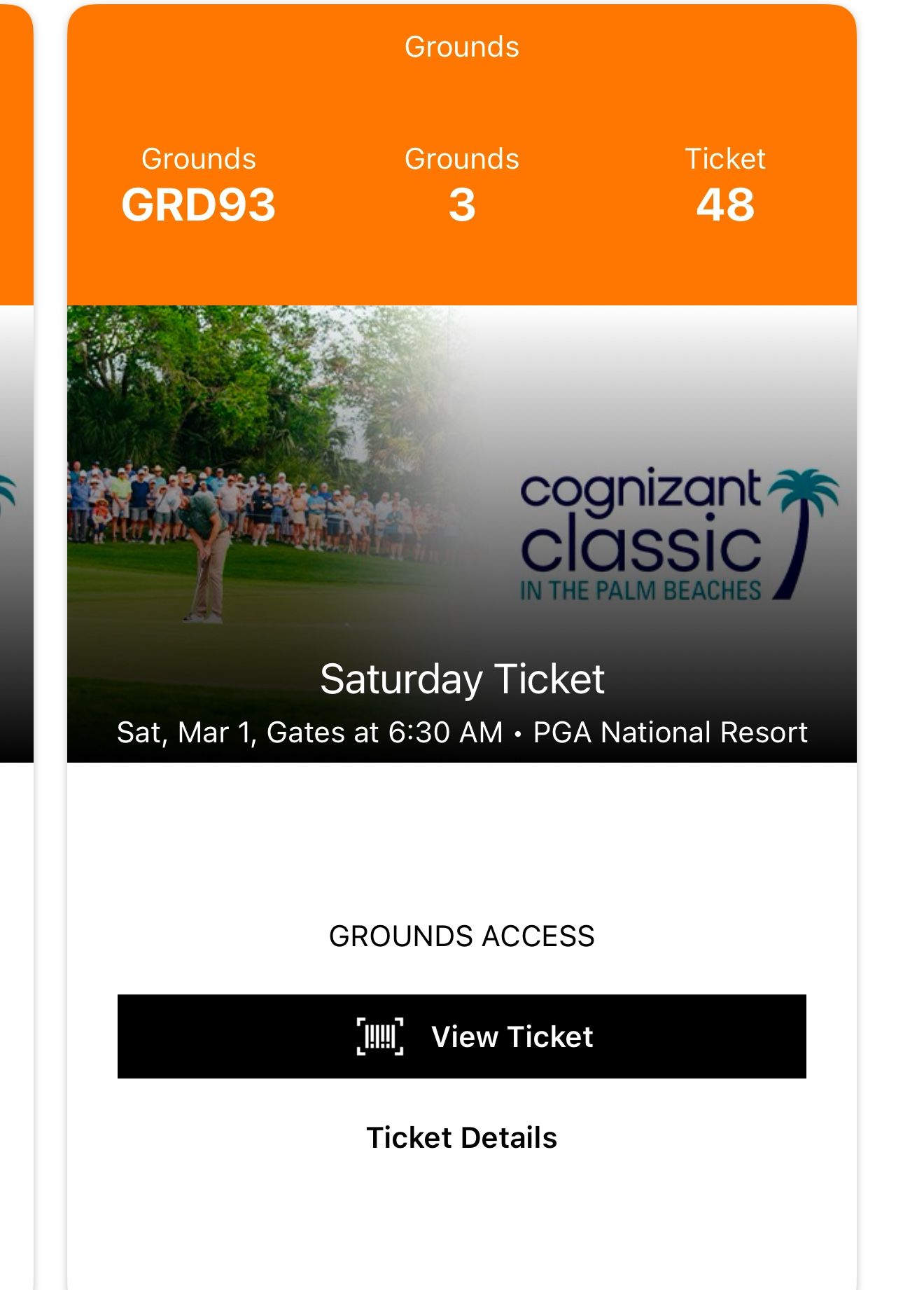 Cognizant Classic Tickets 2