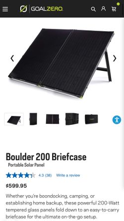 Boulder 200 Briefcase Portable Solar Panel
