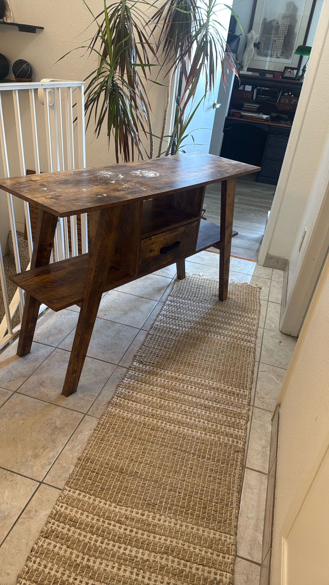 Entry Way Desk / TV Stand With Drawer