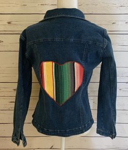 Sarape Bill Blass Denim Jacket Size S