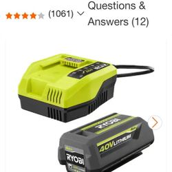 Brand New Ryobi 40v 4.0 Lithium Battery And Charger 