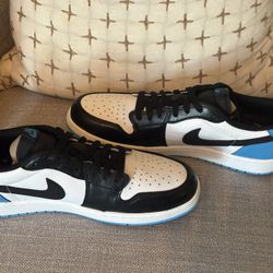 Air Jordan 1 Low Black White Blue – Men’s Size ___