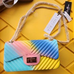 PASTEL RAINBOW PURSE BRAND NEW W TAGS