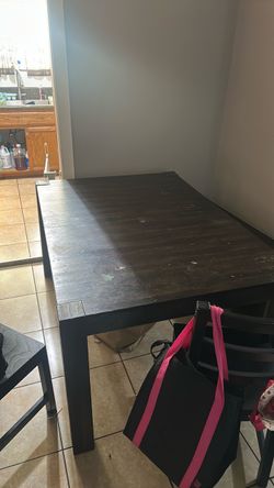 Brown Kitchen Table
