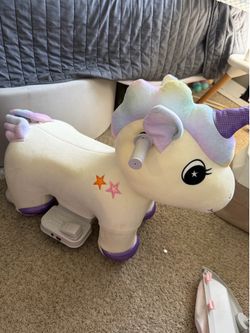 Ride on Unicorn, Battery Powered Kids Electric Ride on Animal Toy with Music Forward