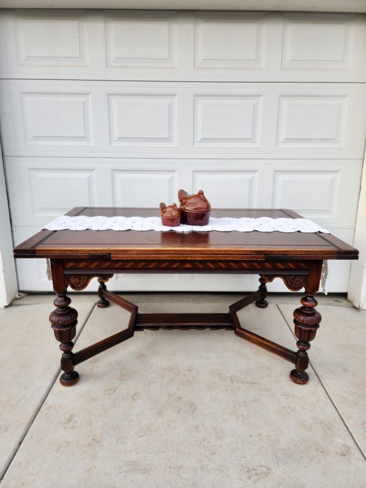Antique Wood Dining Table