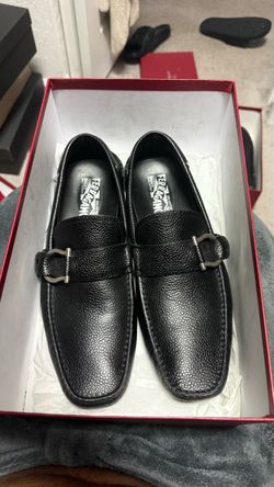 Salvatore Ferragamo Black Leather Loafers