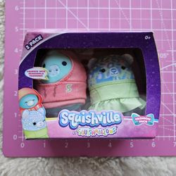 2pk Fashion Pack Lindsay& Miles Squishville BY SQUISHMALLOWS NEW IN SEALED PACKAGE