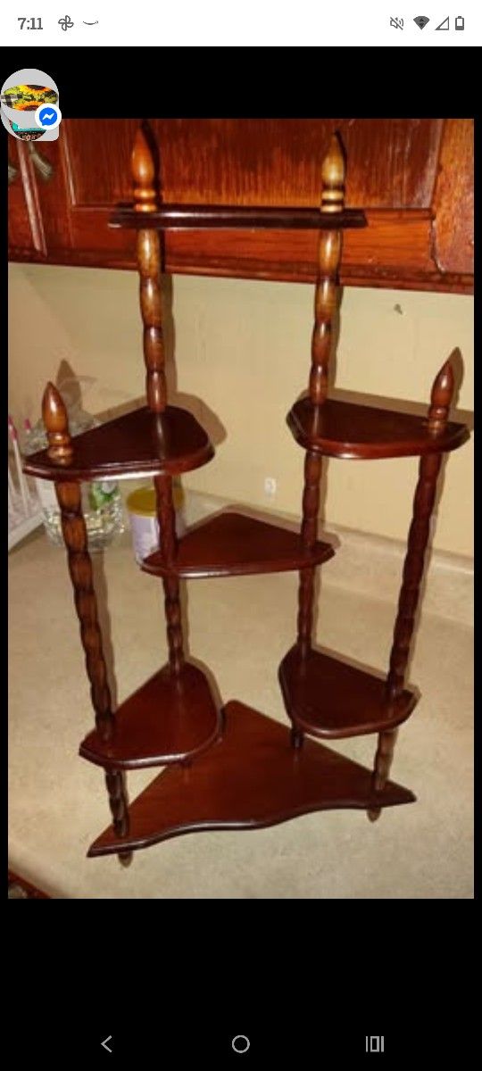 Vintage Corner Shelf For Little Planters