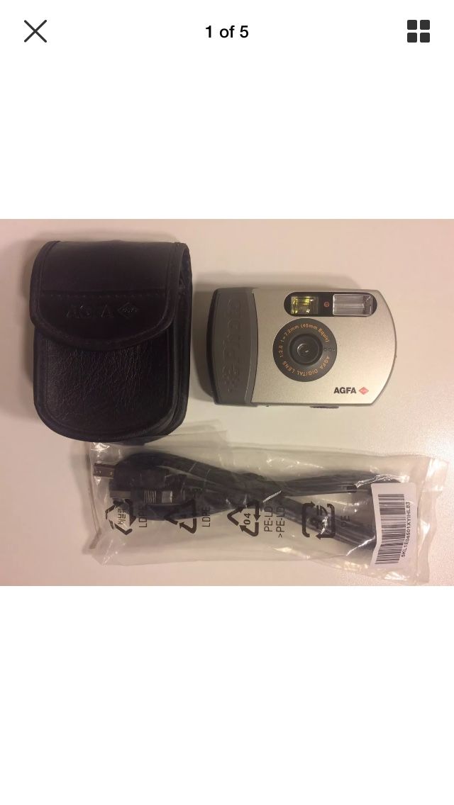 AGFA ePhoto CL18 Digital Camera Webcam Portable w/ USB Cable & Case
