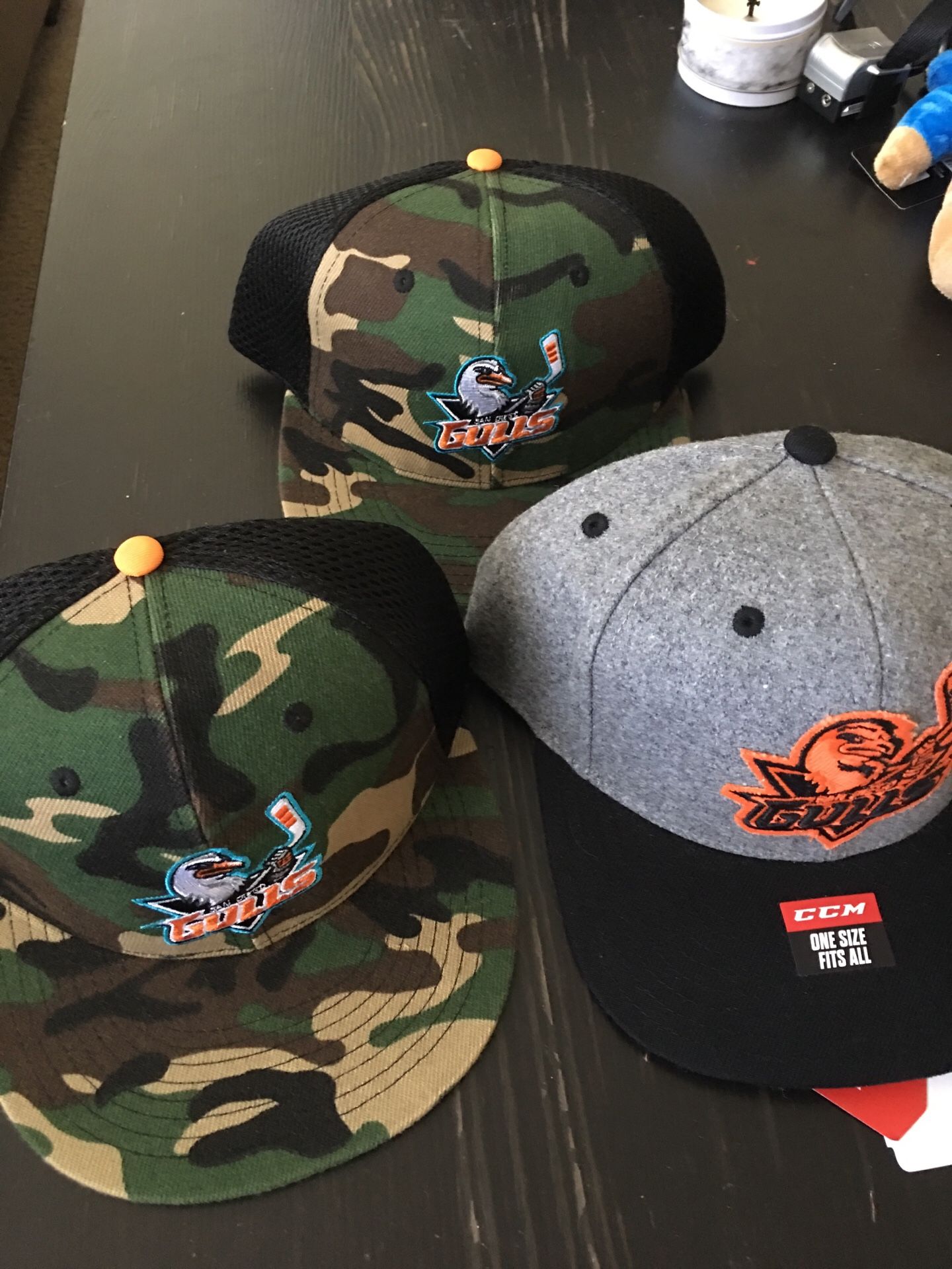 San Diego Gulls hats SD Gulls SnapBack