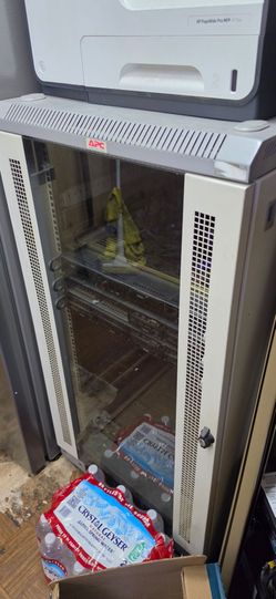 ​APC Server Rack with 4x Supermicro Servers & Networking Gear (As-Is / Local Pickup)