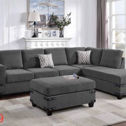 Sectional Sofa With Ottoman