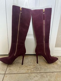 Michael Kors SIZE 8 Knee-High Suede Stiletto Boots
