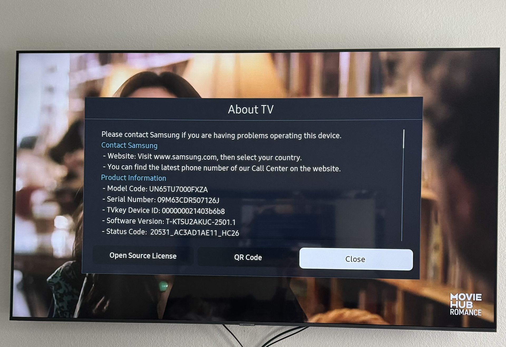 SAMSUNG UN65TU7000FXZA 65 inch 4K Ultra HD Smart LED TV