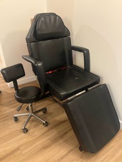 Adjustable Chair with stool