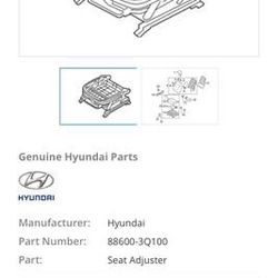 2014 Hyundai Sonata Seat track Assembly OEM