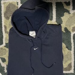 Vintage Nike Y2K Navy Blue Center Swoosh