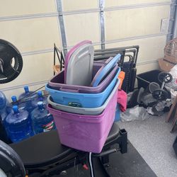 4 Storage Totes $5/EACH Or $15 For All