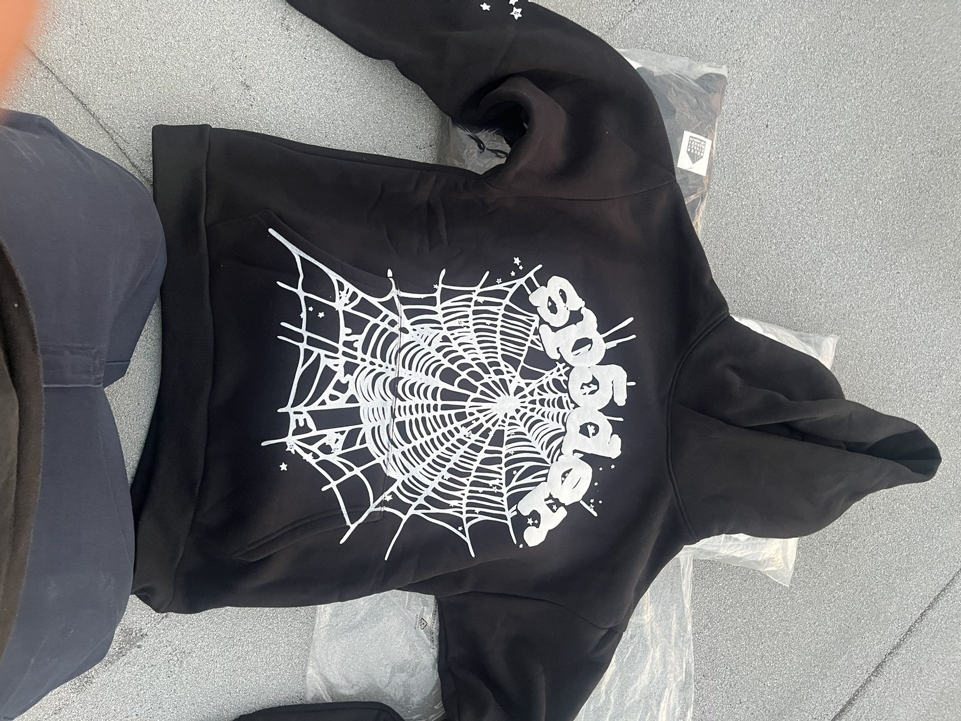 OG Black Sp5der Hoodie