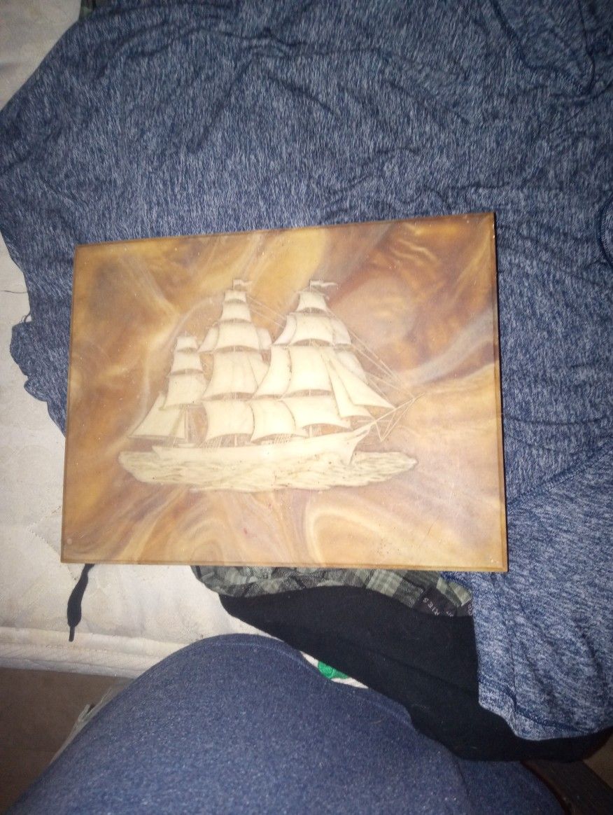 Jewelry Box Made From Crushed Glass $20