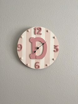 Wall Clock With “D” Initial