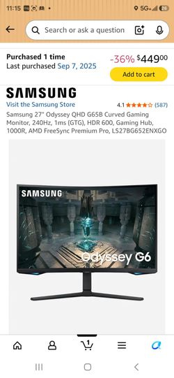 Samsung odyssey g6
