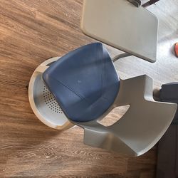 Study chair with attached desk