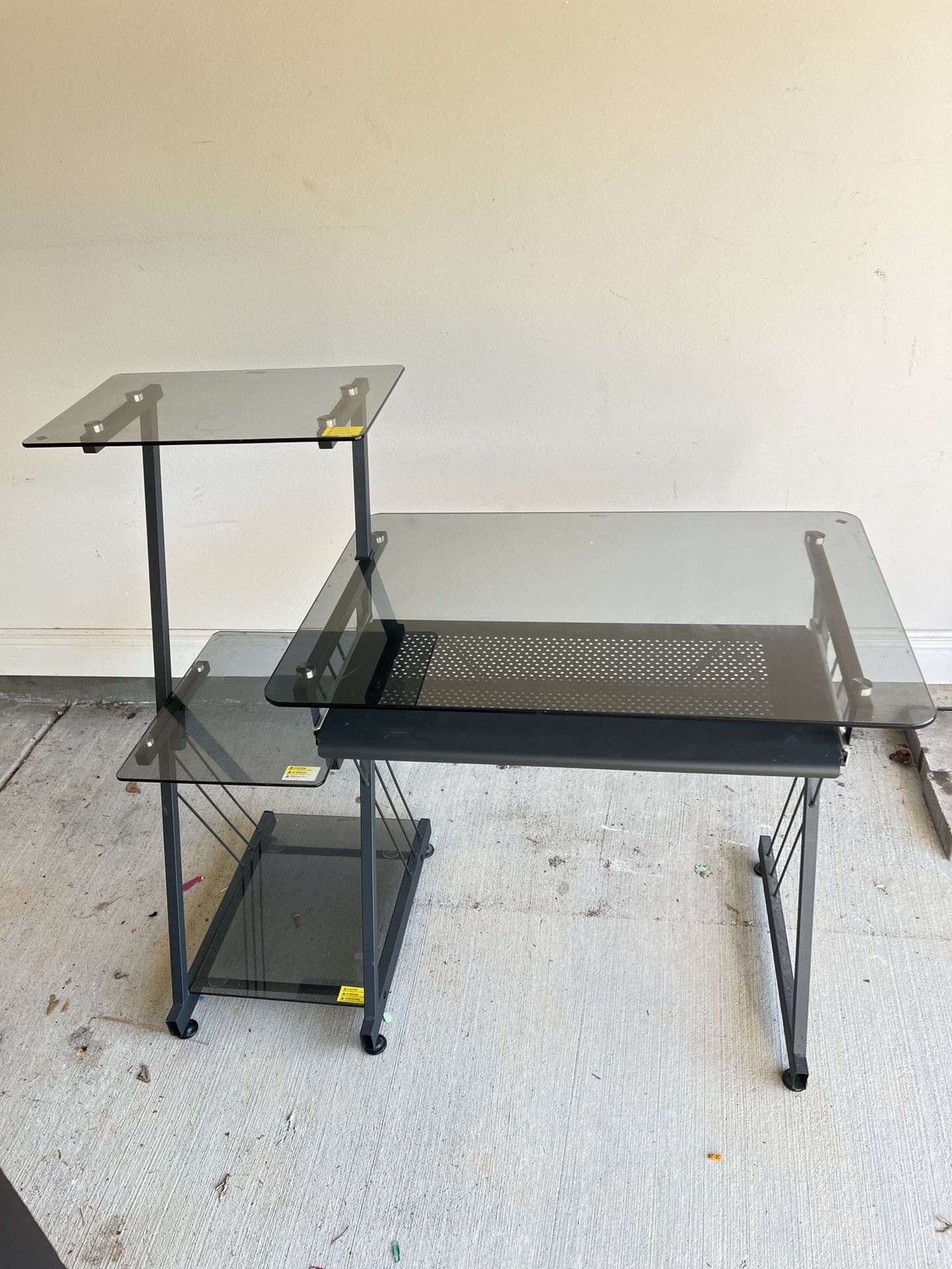 Tempered Glass Computer Desk