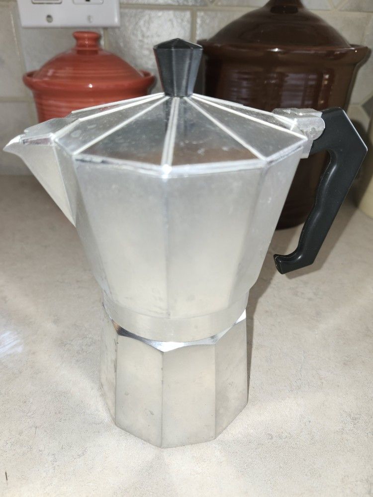 Stove Top Espresso Coffee Maker for Gas or Electric Stovetop