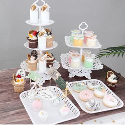 Tier Dessert Serving Trays