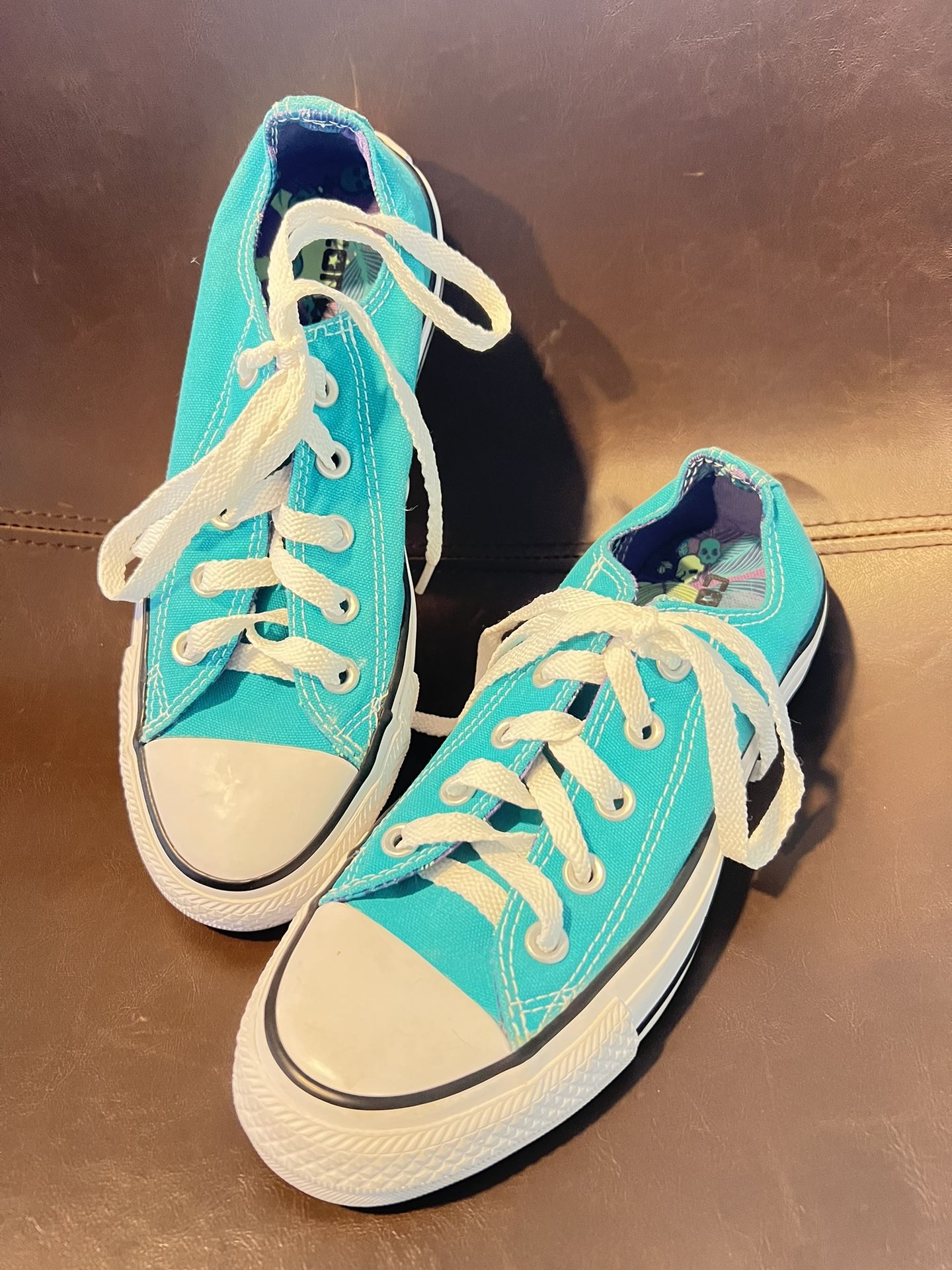 Converse All Star Chuck Taylor OX Women's 6 Shoes Teal Low Top Canvas Sneakers