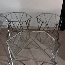 3 pc coffee and end table set